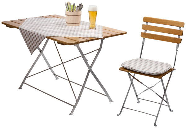 krzesło Hamper; 40x84x45.5 cm (SxWxG); siedzisko brązowy, stelaż srebro; 2 sztuka / opakowanie