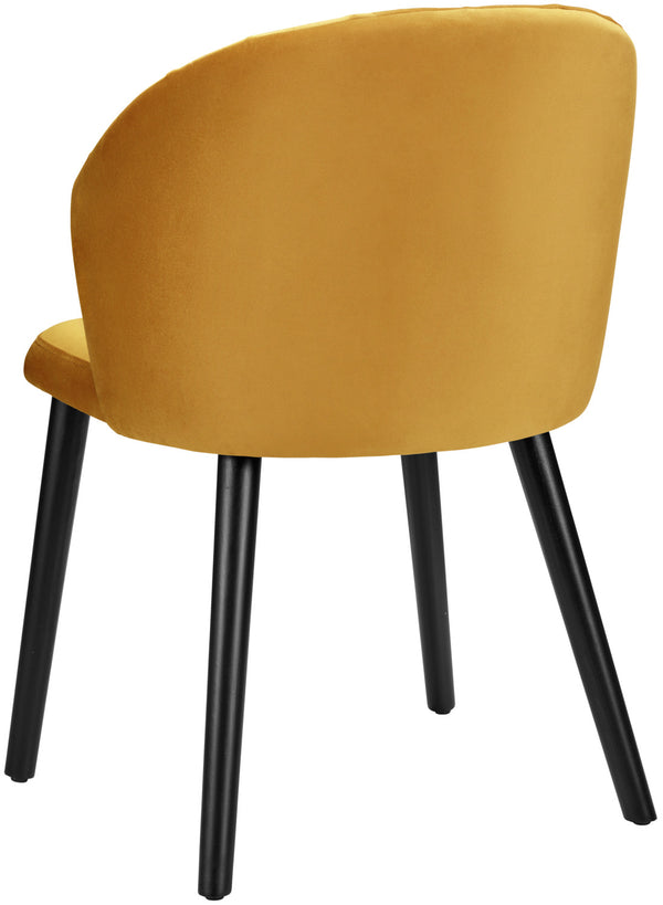 krzesło Ambrosia; 54x59x82 cm (SxGxW); siedzisko złoto, stelaż czarny