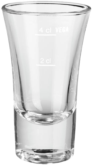 kieliszek  Podena; 60ml, 5.1x8.8 cm (ØxW); transparentny; 2 cl & 4 cl Füllstrich, 6 sztuka / opakowanie