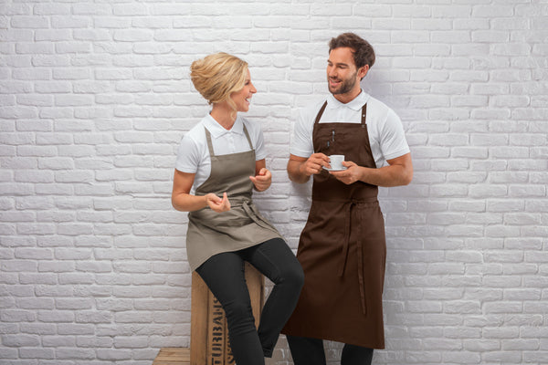 fartuszek Taras kolorowy 64x80 cm; 64x80 cm (DxS); brązowy