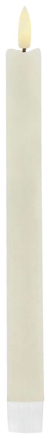 świece stożkowe LED Ruri; 2x25 cm (ØxW); biel kremowa; 2 sztuka / opakowanie