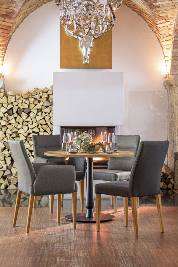 podstawa Barock; 56x72 cm (ØxW); czarny; okrągły