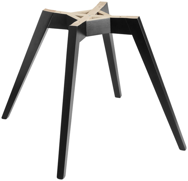 stelaż krzesła Milaria drewno; 52x53.5x44 cm (SxGxW); czarny; 2 sztuka / opakowanie