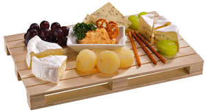 mini paleta drewniana Doria; 29.5x20x3 cm (DxSxW); naturalny; 3 sztuka / opakowanie