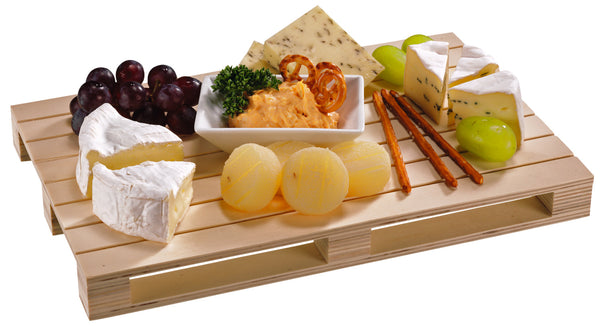 mini paleta drewniana Doria; 29.5x20x3 cm (DxSxW); naturalny; 3 sztuka / opakowanie