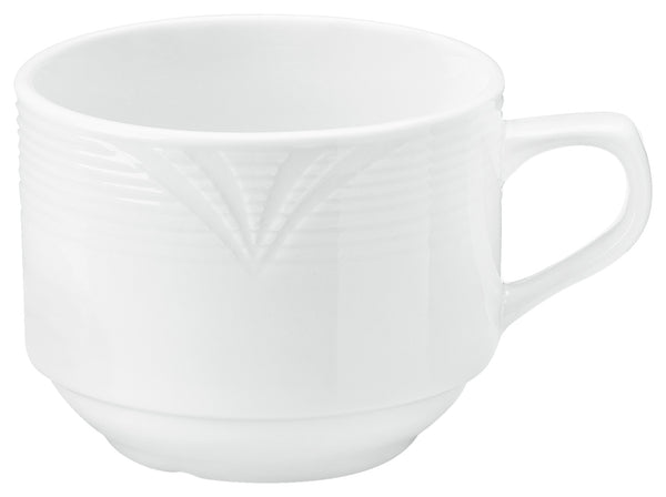 filiżanka do kawy Rena; 190ml, 7.9x6.2 cm (ØxW); biały; okrągły; 6 sztuka / opakowanie