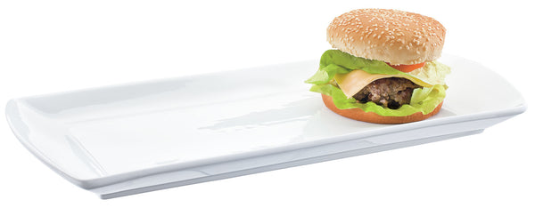 półmisek porcelanowy Loa; 38.5x17x3.5 cm (DxSxW); biały; prostokątny; 3 sztuka / opakowanie