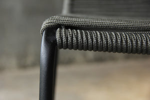 krzesło Filea bez podłokietników; 58x56x87 cm (SxGxW); siedzisko antracyt, stelaż czarny; 4 sztuka / opakowanie