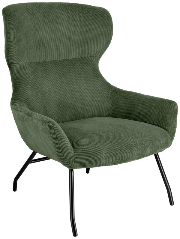 fotel uszak Malin; 75x77x103 cm (SxGxW); siedzisko zielony