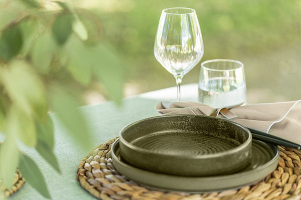 talerz z wysokim rantem Snug; 750ml, 20.5x4 cm (ØxW); oliwka; okrągły; 4 sztuka / opakowanie