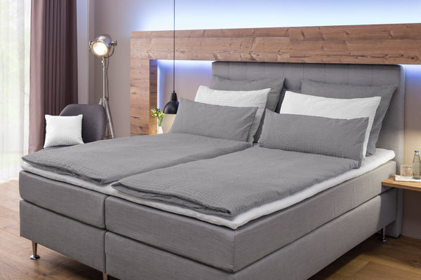 poszewka na poduszkę Mallorca zakładka hotelowa; 70x90 cm (DxS); szary