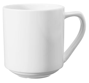 kubek Base; 300ml, 8x9 cm (ØxW); biały; okrągły; 6 sztuka / opakowanie