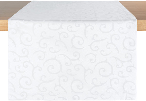 bieżnik Mega; 40x130 cm (SxD); biały; prostokątny; 2 sztuka / opakowanie