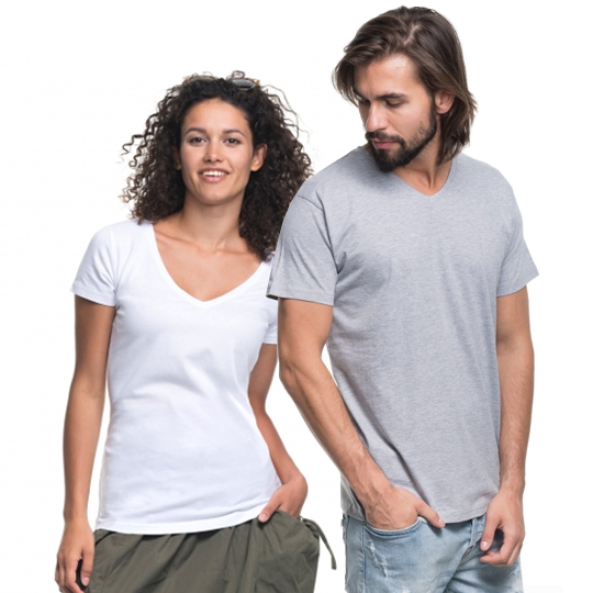 T-shirt damski V-neck