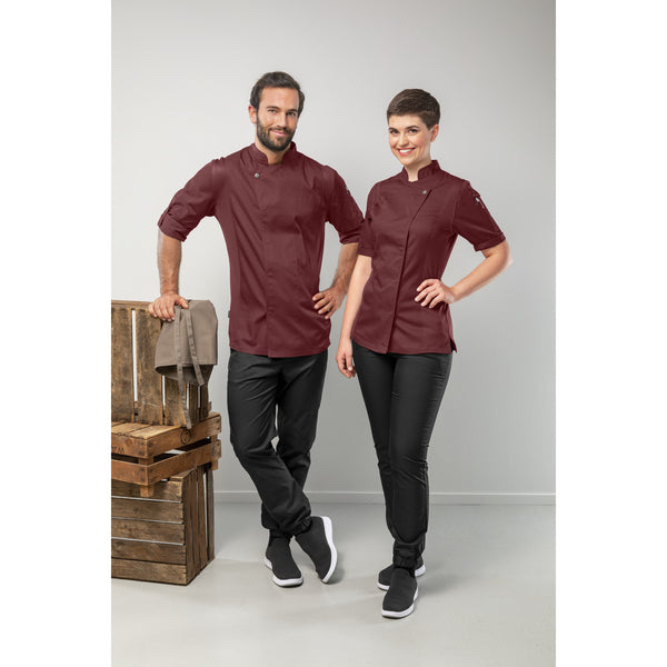 bluza kucharska damska Carter krótki rękaw