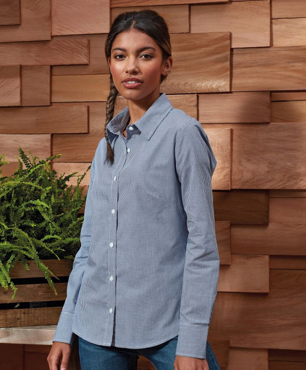 Bluzka damska Microcheck