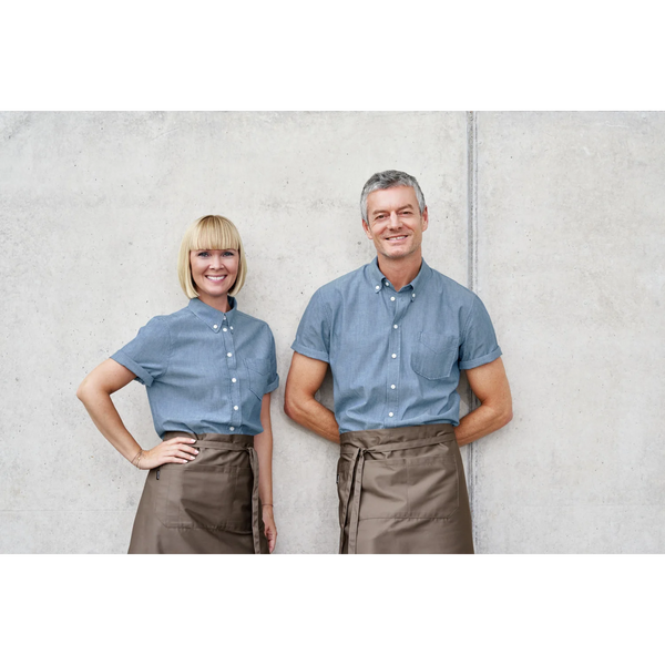 bluzka damska Chambray krótki rękaw
