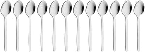 Mokka-/Espressolöffel Basic; 10.5 cm (D); srebro; 12 sztuka / opakowanie