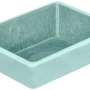 Mini-Schälchen  Torto rechteckig; 70ml, 8.3x6.4x3 cm (DxSxW); turkusowy/niebieski; prostokątny; 6 sztuka / opakowanie