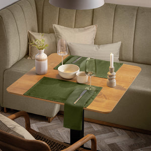 Tischset Ledana; 30x45 cm (SxD); oliwka; 4 sztuka / opakowanie