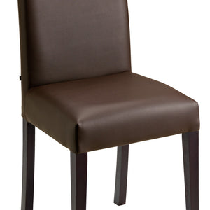 krzesło Elegance sztuczna skóra; 46.5x51x95.5 cm (SxGxW); siedzisko brązowy, stelaż wenge; 2 sztuka / opakowanie