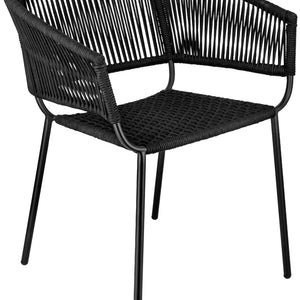 Stuhl Samo; 62x58x78 cm (SxGxW); siedzisko czarny, stelaż czarny; 2 sztuka / opakowanie