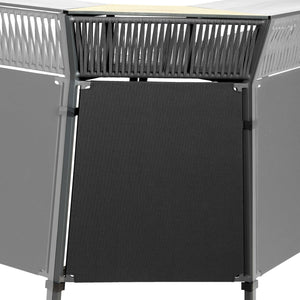 Outdoorbar Baruba Eckelement Außen; 78x56x115 cm (DxSxW); dąb/naturalny/antracyt