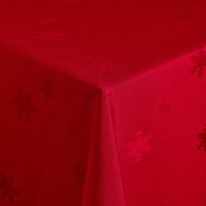 obrus Gletsch; 130x130 cm (SxD); czerwony; kwadrat