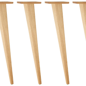 nogi stołowe Duneo wysokie; 73.4 cm (W); dąb/naturalny; stożkowy; 4 sztuka / opakowanie