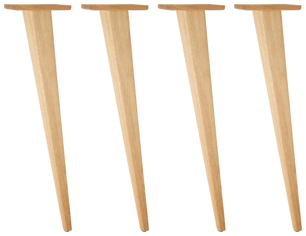nogi stołowe Duneo wysokie; 73.4 cm (W); dąb/naturalny; stożkowy; 4 sztuka / opakowanie
