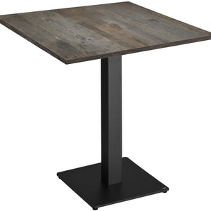 stół Maliana 80x80x75, pinia rustykalna; 80x80x75 cm (DxSxW); Platte sosna rustykalna, stelaż czarny; kwadrat