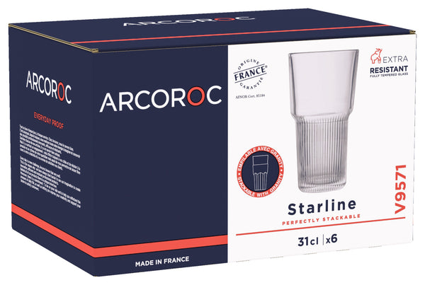 Longdrinkglas Starline stapelbar ; 310 ml