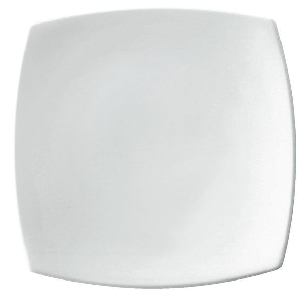 talerz płaski Bali; 24x24x1.6 cm (DxSxW); biały; kwadrat; 6 sztuka / opakowanie