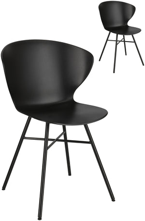 Stuhl Luvo; 52x51x79.5 cm (SxGxW); czarny; 2 sztuka / opakowanie