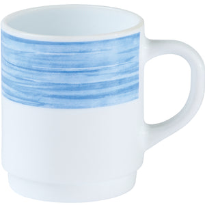 kubek Brush; 250ml, 7.2x8.9 cm (ØxW); niebieski; okrągły; 6 sztuka / opakowanie