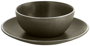 miska Ossora; 450ml, 15.5x6.5 cm (ØxW); ciemny taupe; okrągły; 4 sztuka / opakowanie