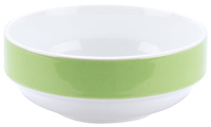 miska Multi-Color; 302ml, 12.3x5.2 cm (ØxW); biały/zielony; 6 sztuka / opakowanie