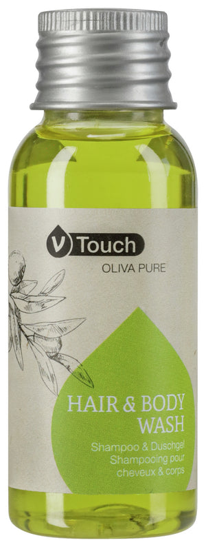 szampon i żel pod prysznic Oliva Pure 2 in 1; 35 ml; zielony; 250 sztuka / opakowanie