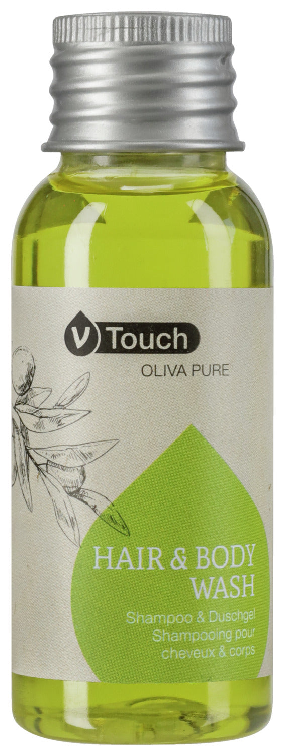 szampon i żel pod prysznic Oliva Pure 2 in 1; 35 ml; zielony; 250 sztuka / opakowanie