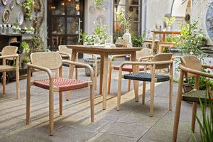 Stuhl Mando; 56x49x76 cm (SxGxW); siedzisko antracyt, stelaż naturalny; 2 sztuka / opakowanie