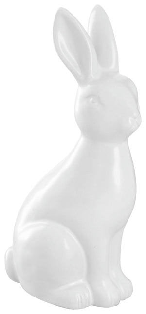 dekoracyjny zajączek wielkanocny Conny; 8x6x16.5 cm (DxSxW); biały