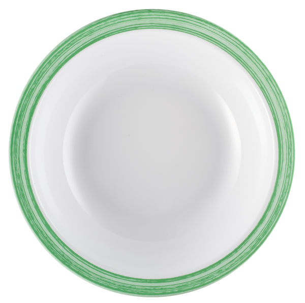 talerz do zupy Bistro; 600ml, 20.5 cm (Ø); zielony; okrągły; 5 sztuka / opakowanie