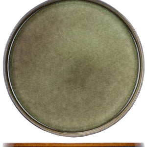 talerz płytki Quintana; 27.5 cm (Ø); zielony; okrągły; 4 sztuka / opakowanie