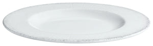 talerz płaski Caju z rantem; 21 cm (Ø); biały/szary; okrągły; 6 sztuka / opakowanie