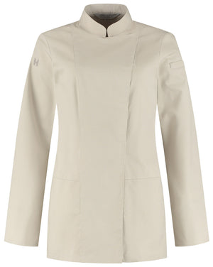 Kochjacke Lynn ; Kleidergröße 4XL; kamiennoszary