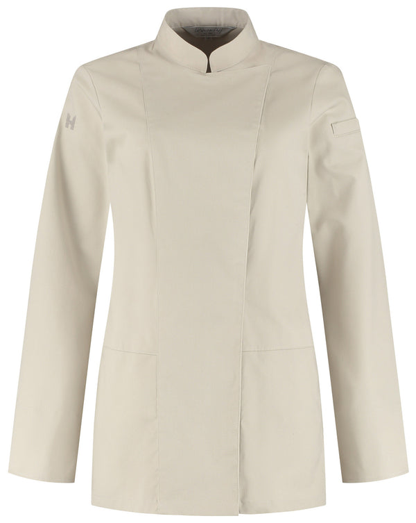 Kochjacke Lynn ; Kleidergröße 4XL; kamiennoszary