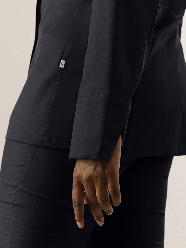 Damenkochjacke Arlette; Kleidergröße 2XL; czarny