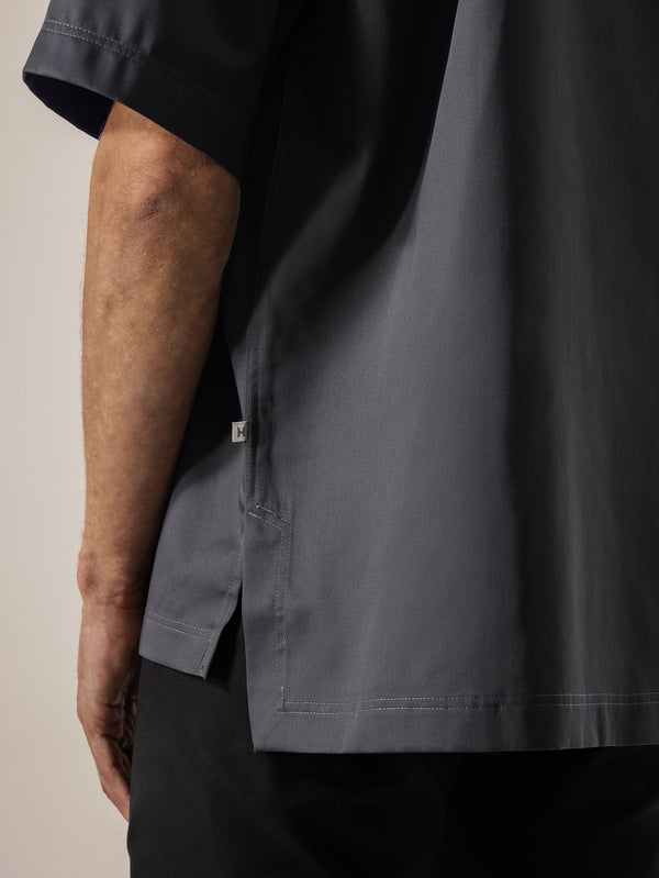 Kochshirt Gorgio; Kleidergröße S; ciemny szary