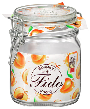 słoik z zamknięciem pałąkowym Fido Herm; 750ml, 13.1x13.6 cm (ØxW); transparentny; 12 sztuka / opakowanie