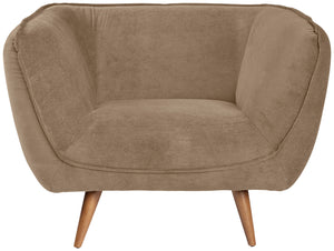  brązowe nogi; 110x88x76 cm (SxGxW); siedzisko taupe